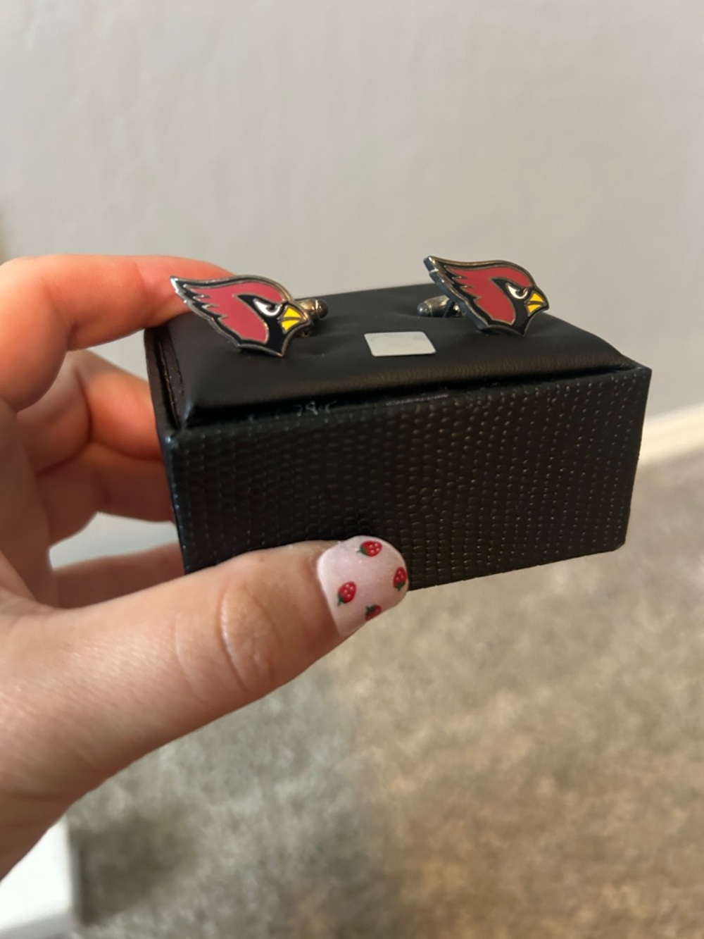 Arizona Cardinals Red  Enamel Cufflinks